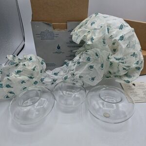 PartyLite P7238 Bubble Floaters‎ Tea Light Candle Holders Clear Glass